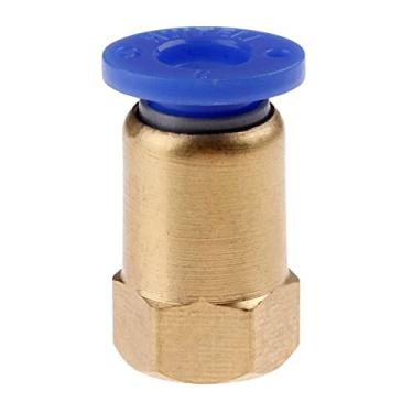 Imagem de Encaixes pneumáticos Empurrão rápido no conector 1/8' 1/4' 3/8' 1/2' M5 fêmea thread- 4 6 8 10 12mm tubo de ar conexão reta YYDFPIIA (Color : PCF6mm xM5)