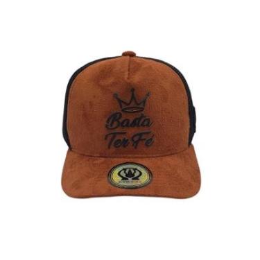 Imagem de Bone Trucker Rhino Size Camurca Marrom Terra-Masculino