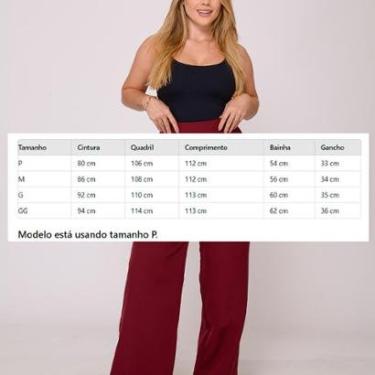Imagem de Calça Social Feminina Pantalona Cintura Alta Elegância e Conforto-Feminino
