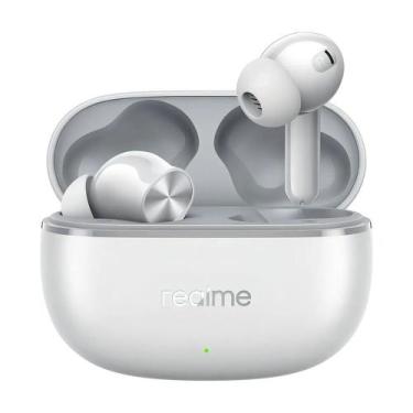 Imagem de Fone de Ouvido Bluetooth Realme Buds T200 Lite, Cinza Claro