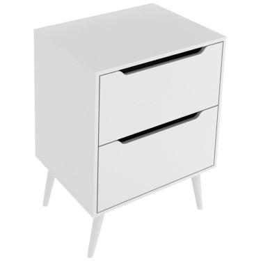 Imagem de Gabinete Para Banheiro 60 Cm Com 2 Gavetas Bn3639 Branco Tecno Mobili Branco