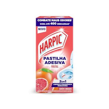 Imagem de Pastilha Adesiva Sanitária Harpic Frutal com 3 unidades
