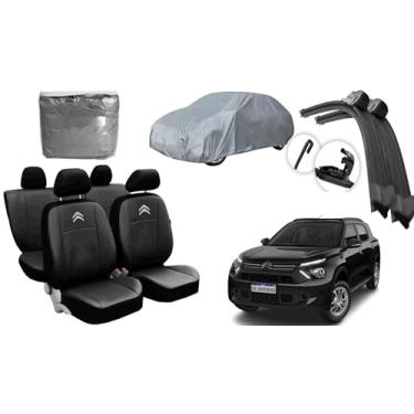 Imagem de Capa de couro +Capa de cobrir + Limpador de para - brisa - Citroen C3 air cross 10-20