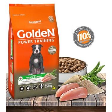 Imagem de Ração Seca PremieRPet Golden Power Training Frango e Arroz para Cães A