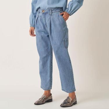 Imagem de Calça Jeans Cenoura Relaxed Gancho Alongado-Feminino