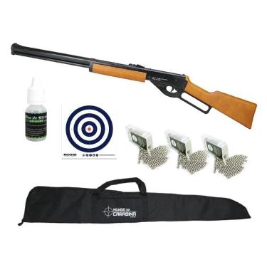 Imagem de Carabina Spring Cowboy Lever Action Madeira 4,5+ Kit Pro