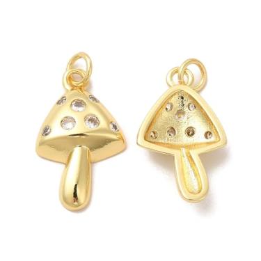 Imagem de MakemadeDIY Pingentes de zircônia cúbica banhados a ouro 18 K para fazer joias, faça você mesmo, gargantilhas, pulseiras, brincos, presente de 10 peças