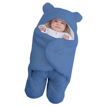 Imagem de Cobertor De Enrolar - Manta Polar Para Recém-Nascido - Manta Enrolável | Para Bebês De 3-6 Meses Meninas E Meninos Casa Viagem Hospital Banho Berço