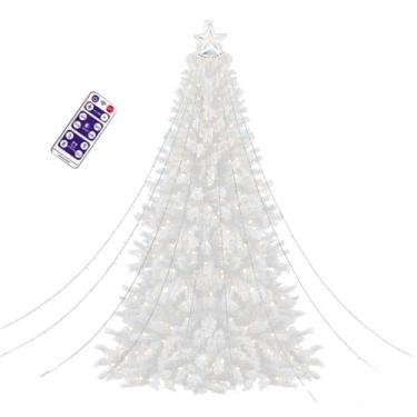 Imagem de Luzes De Natal Solares Para Exterior | 3.35m LED com Temporizador Remoto,Luzes De Natal Cascata Para Exterior Com Energia Solar | Para Jardim Relvado Caminho Pátio Alpendre Árvore Festa De Férias