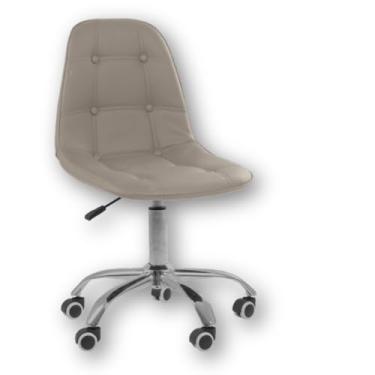 Imagem de Cadeira Office Eiffel Botonê Ajustável Base Giratória - Bege
