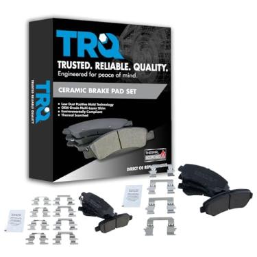Imagem de TRQ Kit de pastilhas de freio a disco de cerâmica Posi Premium para Nissan Rogue Sentra