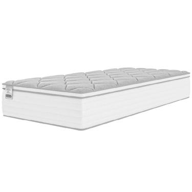 Imagem de Colchão Solteiro Molas Com Pillow Max Force 88x188x27cm Branco cinza Inducol