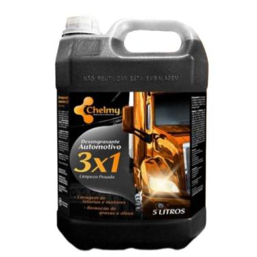 Imagem de Desengraxante Automotivo 3EM1 - 5L - Remove Graxa E Oleo  Diluição 1/4