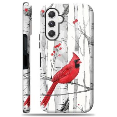 Imagem de Capa compatível com Samsung Galaxy A15 5G, capa de telefone cardeal fofa para meninas, mulheres, meninos, homens, capa protetora durável de camada dupla à prova de choque para Samsung A15