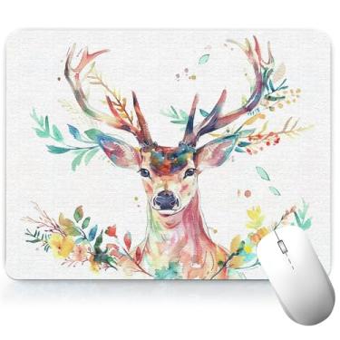 Imagem de Tapete de mesa de couro animal, tapete de mouse de arte colorida, teclado de computador, mouse pad para jogos, protetor e capa à prova d'água, capa decorativa de couro PU, tapete de mouse para laptop