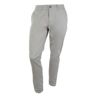 Imagem de Calça Masculina Ogochi Sarja Slim Bege Claro - 002510-Masculino