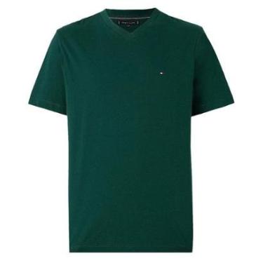 Imagem de Camiseta Tommy Hilfiger Essential Gola V Neck Tee Caqui-Masculino