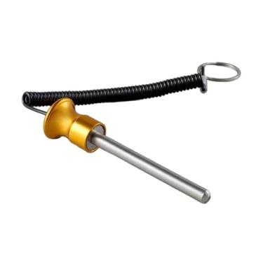 Imagem de Generic Pino de encaixe para pilha de pesos com liberação rápida e corda de puxar para academias de hotéis e quartos, Ouro