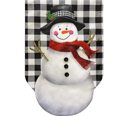 Imagem de Briarwood Lane Bandeira de casa de serapilheira Happy Snowman