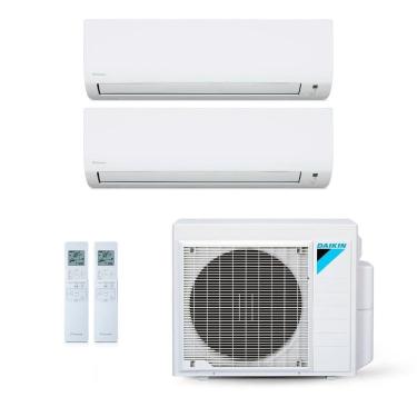 Imagem de Ar-Condicionado Multi Split Inverter Daikin 24.000 BTUs (2x Evap HW 12.000) Quente/Frio 220V