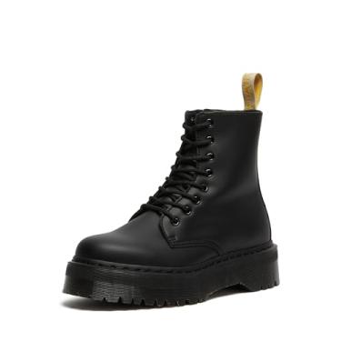 Imagem de Bota de plataforma sintética Dr. Martens, Vegan Jadon II 8 olhos para homens e mulheres, Black Felix Rub Off, 7 Women/6 Men