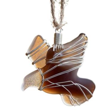 Imagem de Ornamentos de pássaros de vidro marinho, decorações de árvore com designs de beija-flor, etc., ornamentos de Natal para decoração de casa, ornamento de vidro do mar para amantes da praia e da natureza