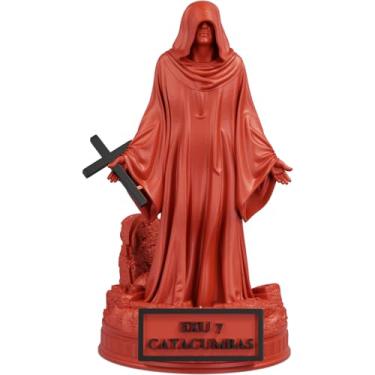 Imagem de Estátua Exu 7 Catacumbas Imagem Umbanda Candomblé (Cor Sanguis Obscurus)