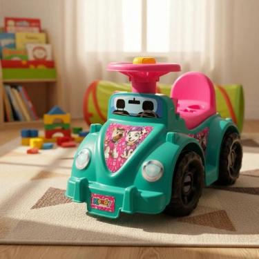 Imagem de Carrinho Andador Infantil Ketokinha Dog rosa com Design Divertido e Ap