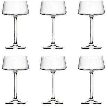 Imagem de Jogo de 6 tacas para licor extra em cristal ecologico 220ml - MEDEIROS