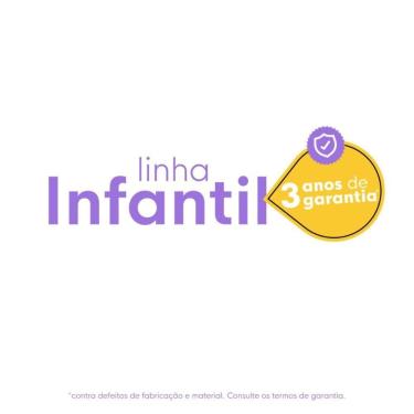 Imagem de Cômoda Infantil 125cm 2 Portas Com Vidro E 4 Gavetas Nina Multimóveis MP4506 Branco