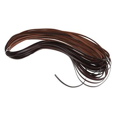 Imagem de AYNEFY Kit de Reparo de Vime Sintético Plástico para Cadeiras, Mesas Com Material Duradouro, Fácil Usar (Marrom descolorido)