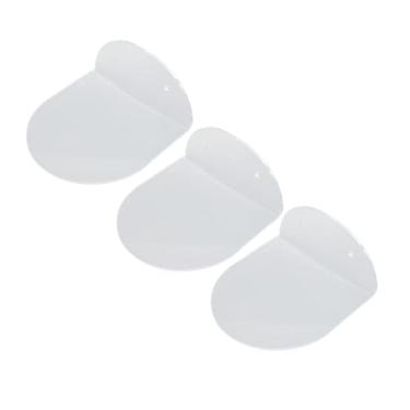 Imagem de GLOGLOW Prateleira de Acrílico para Alto-falante de Parede, Prateleiras Flutuantes, Suporte de Exibição à Prova d'água para Câmera de bebê e Despertador, Conjunto de 3, Necessidades Diárias Claras