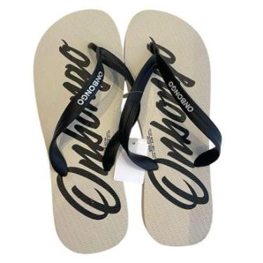 Imagem de Chinelo Onbongo Original Preto Off C/ Tiras E Estampa Preta-Unissex