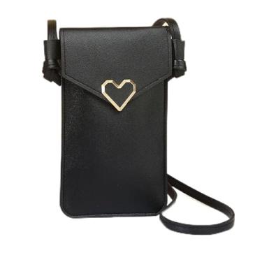 Imagem de Pequena bolsa tiracolo para celular feminina mini bolsa transversal