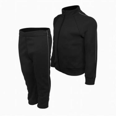 Imagem de Conjunto Juvenil Helanca Blusa com Zíper e Calça com Friso - Sete Sete