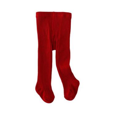 Imagem de Meia-calça De Listras Verticais Para Bebês Meninas, Peça Única, Simple