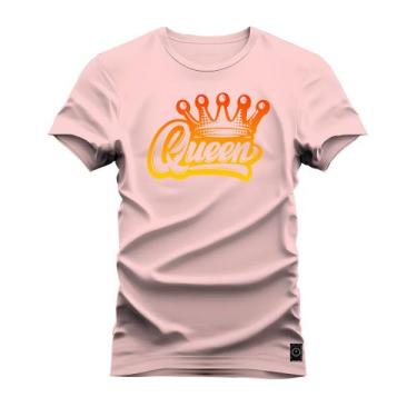 Imagem de Camiseta Plus Size Algodão Premium T-Shirt King End, G4, Rosa