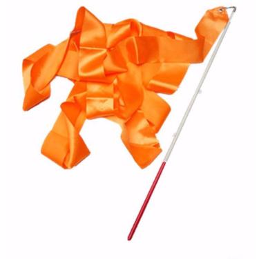 Imagem de Fita De Ginastica Rítmica De Apresentação e estilete Laranja