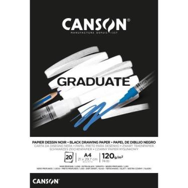 Imagem de Bloco graduate desenho preto 120 gm a4 21 x 29, 7 cm com 20 folhas can