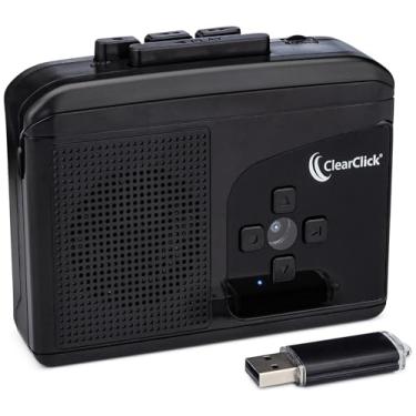 Imagem de ClearClick Fita cassete para USB 2.0 (segunda geração) - Converta fitas cassete em arquivos de áudio MP3 digitais em unidade flash USB - Recurso de divisão de arquivos - Configuração instantânea - Não