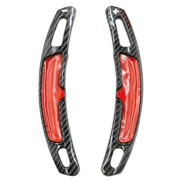 Imagem de Capa de extensão de câmbio para volante de carro, fibra de carbono, preto, para Cayenne 16-20, para 911 16-19, para Carrera 991 16-19