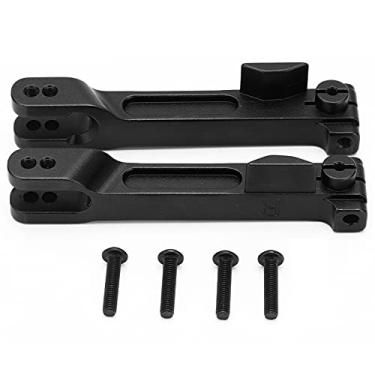 Imagem de Barra estabilizadora, braços traseiros, liga de alumínio, furos de posicionamento duplo, barras antirolamento com parafusos para carro de controle remoto 1/7 (Preta)