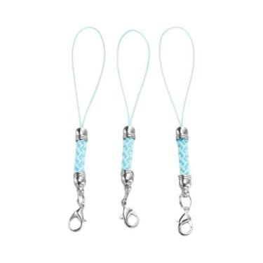 Imagem de Corda Para Chaveiro DIY Com Fecho Lagosta, Argolas De Ligação, Cordão 