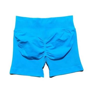 Imagem de Shorts De Yoga Femininos De Cintura Alta Para Fitness E Treino, Com Ef