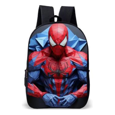 Imagem de Mochila Infantil Escolar Simples Novidade Tema Aranha Super Lançamento