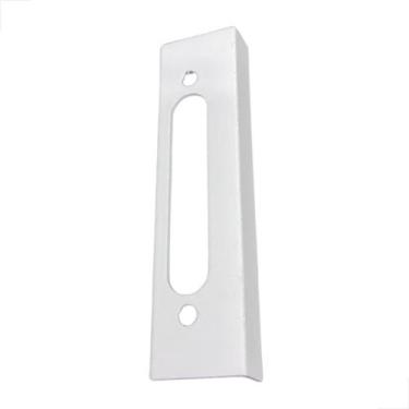 Imagem de Espelho Para 1520 Fechadura Alvenaria Trinco Rolete Branco - Fast Vidr