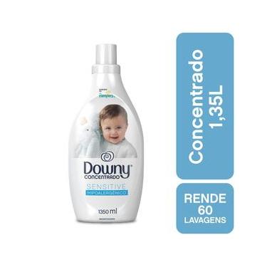 Imagem de Amaciante Concentrado Downy Sensitive Hipoalergênico para Roupa de Bebê 1,35L