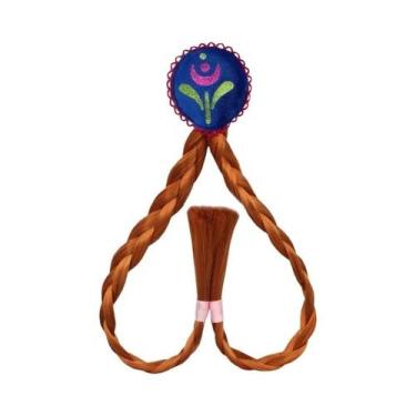 Imagem de Tiara De Cabelo Trançada Infantil Princesa Elsa Rapunzel Do Filme Entr