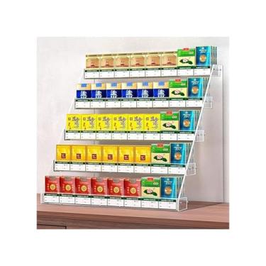 Imagem de Suporte de exibição de cigarro montado na parede, supermercado e loja de conveniência, organizador de armazenamento de cigarros para varejo, suporte de doces e cigarros (29,5 x 20,9 x 30,8 cm)