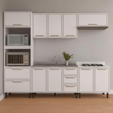 Imagem de Cozinha Modulada 5 Pecas sem Pia Amara Politorno Moveis